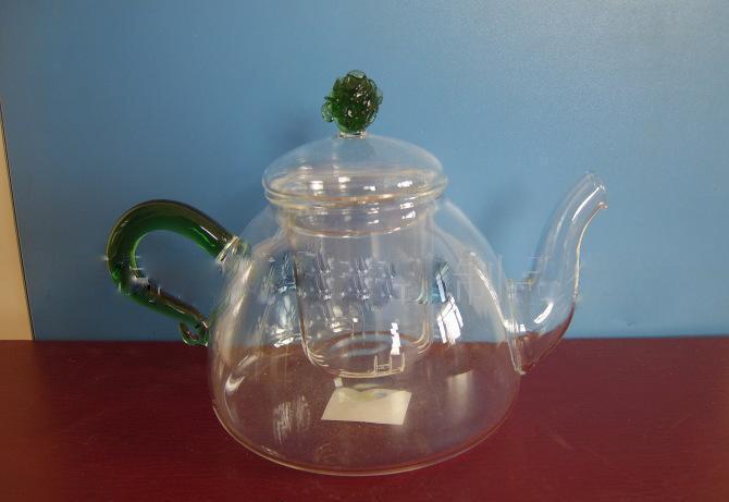 河北厂家销售耐热玻璃茶壶茶杯等可来图定做
